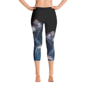 Jellyfish Capri Leggings - 57 Peaks